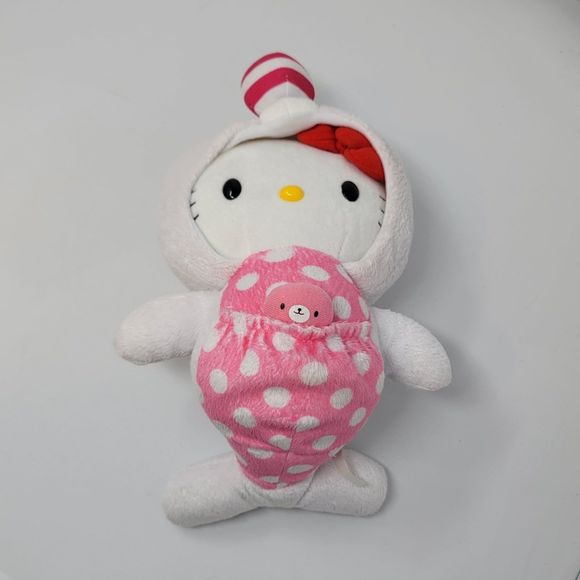 Hello Kitty Sanrio seal costume plush 2012 polka dot - Picture 3 of 10